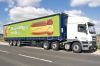 Fruit & Veg to Go... Reclame op een vrachtwagen toegepast met het agripa systeem